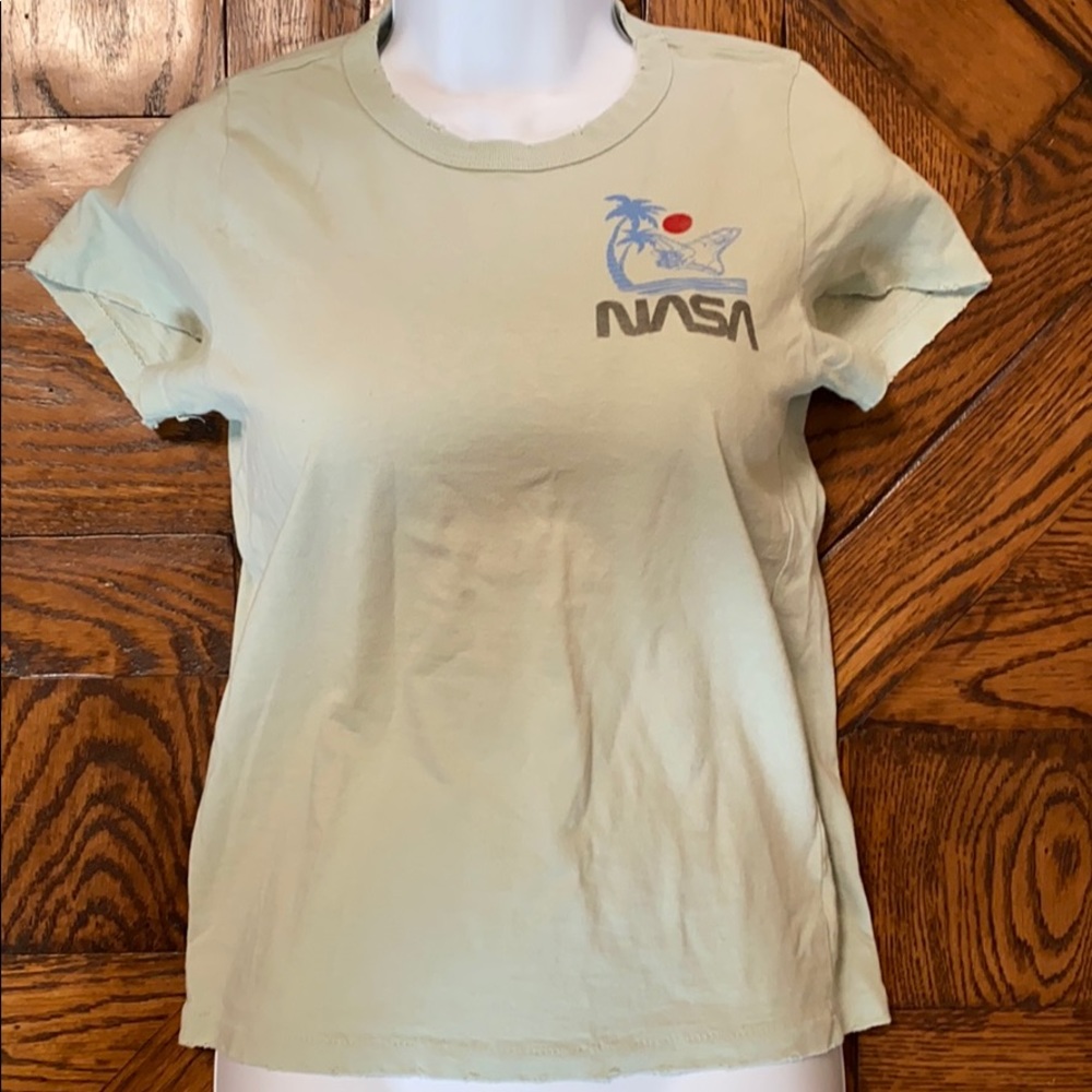 NWOT Junk Food NASA Flocked tee